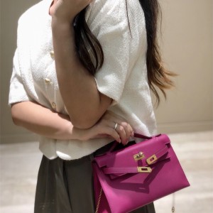 에르메스 HERMES MINI Kelly 미니켈리1 swift가죽 22cm