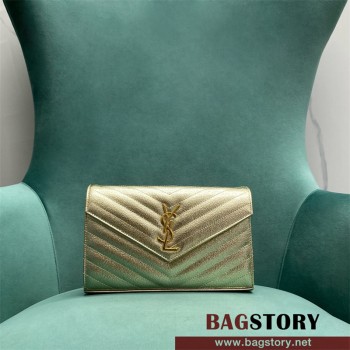 입생로랑 YSL 생로랑 모노그램 체인 숄더백 377828