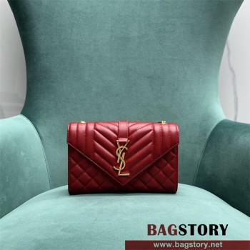 입생로랑 YSL 생로랑  526286 퀼티드 텍스처드 스몰 앙브로프 체인숄더백 600195 21cm