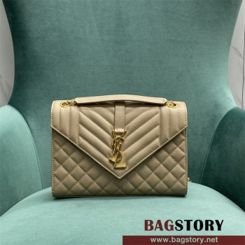 입생로랑 YSL 487206 24CM 마틀라세 엔벨로프 백 미듐 600185