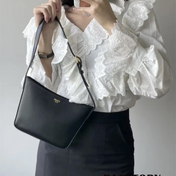 셀린느 CELINE  미디엄 크로크백 샤이니 카프스킨 크로스백 호보백 112273