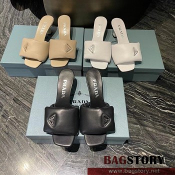 프라다 PRADA 힐 샌들 슬리퍼 6.5CM