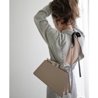 펜디 FENDI 피카부 컷 미디엄 가죽백 34CM