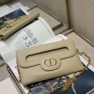 디올 DIOR  레더  더블백  파우치백 28CM