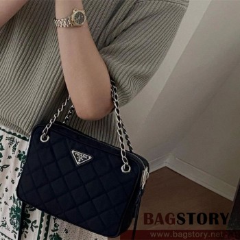 프라다 PRADA 테스토 퀼팅 스퀘어 체인 숄더백  1BD642