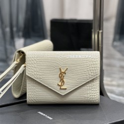 입생로랑 YSL 생로랑 엠보스드 모노그램 핸들 클러치 617662