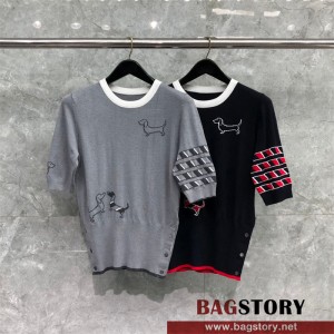 톰브라운 THOM BROWNE 니트 반팔티