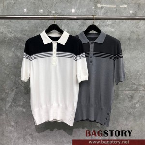 톰브라운 THOM BROWNE 니트 반팔티