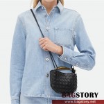 보테가베네타 BOTTEGA VENETA 미니 사르딘 메탈 핸들 미니 크로스백 744267