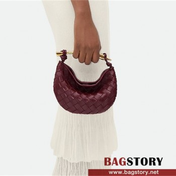 보테가베네타 BOTTEGA VENETA 미니 사르딘 메탈 핸들 미니 크로스백 744267