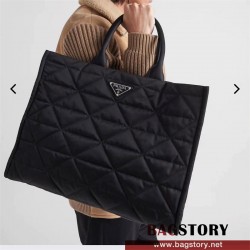 프라다 PRADA  리나일론 탑스티치 토트백