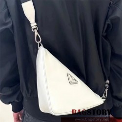 프라다 PRADA 남성 남자 2VH155 트라이앵글 로고 숄더 크로스백
