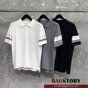 톰브라운 THOM BROWNE 니트 반팔티