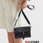 프라다 PRADA  리나일론 가죽 숄더 메신저백