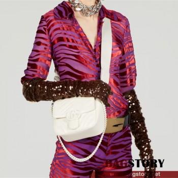 구찌 GUCCI GG 마몽 마틀라세 미니 숄더백 739681