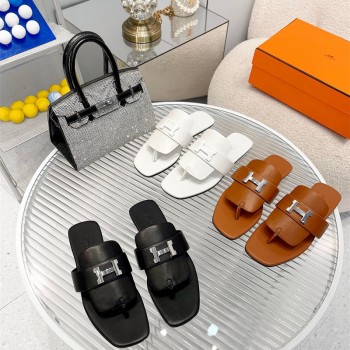 에르메스 HERMES 힐 샌들 슬리퍼