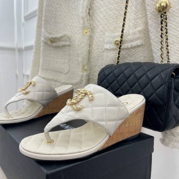 샤넬 CHANEL 힐 샌들 슬리퍼 7cm