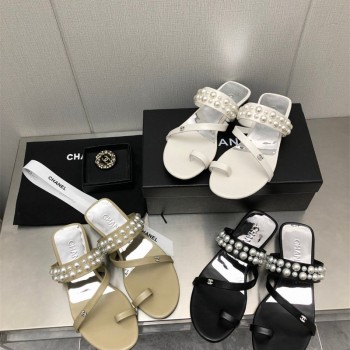 샤넬 CHANEL 힐 샌들 슬리퍼