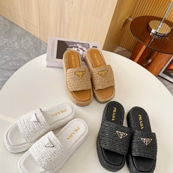 프라다 PRADA 힐 샌들 슬리퍼