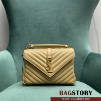 입생로랑 YSL 생로랑 컬리지 미듐 모노그램 사첼백 24CM 487213