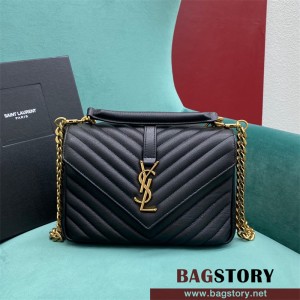 입생로랑 YSL 생로랑 컬리지 미듐 모노그램 사첼백 24CM 487213