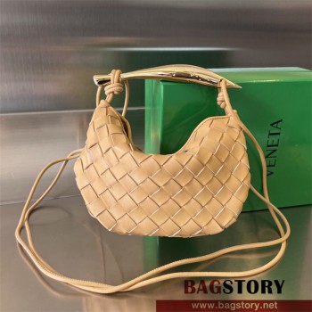 보테가베네타 BOTTEGA VENETA 미니 사르딘 메탈 핸들 미니 크로스백 744267