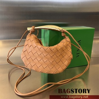 보테가베네타 BOTTEGA VENETA 미니 사르딘 메탈 핸들 미니 크로스백 744267
