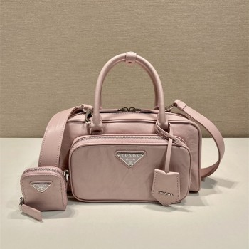 프라다 PRADA 앤틱 나파 가죽 멀티포켓 탑 핸들백 1BB099