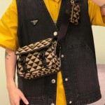 프라다 PRADA  심볼 자수 패브릭 백 2VD034