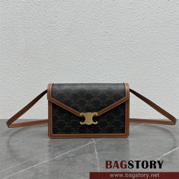 셀린느 CELINE 트리옴페 엔벨롭 숄더백 113322