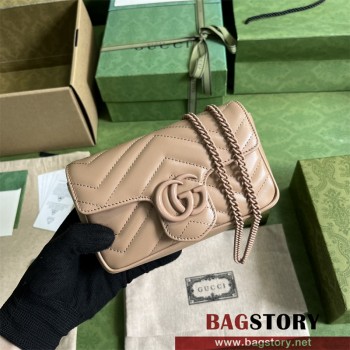 구찌 GUCCI 476433 GG 마몽 마틀라세 슈퍼 미니백