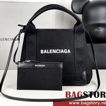 발렌시아가 BALENCIAGA 네이비 카바스 토트백 26cm