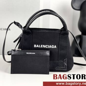 발렌시아가 BALENCIAGA 네이비 카바스 토트백 24cm