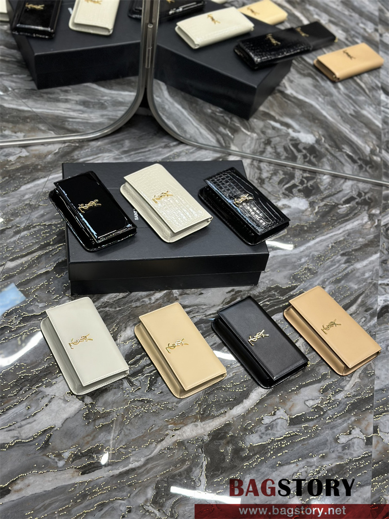 입생로랑 YSL 생로랑 모노그램 플레인 폰 홀더백  635095