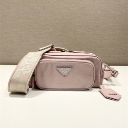 프라다 PRADA 앤티크 가죽 멀티 포켓 숄더백 1BH198