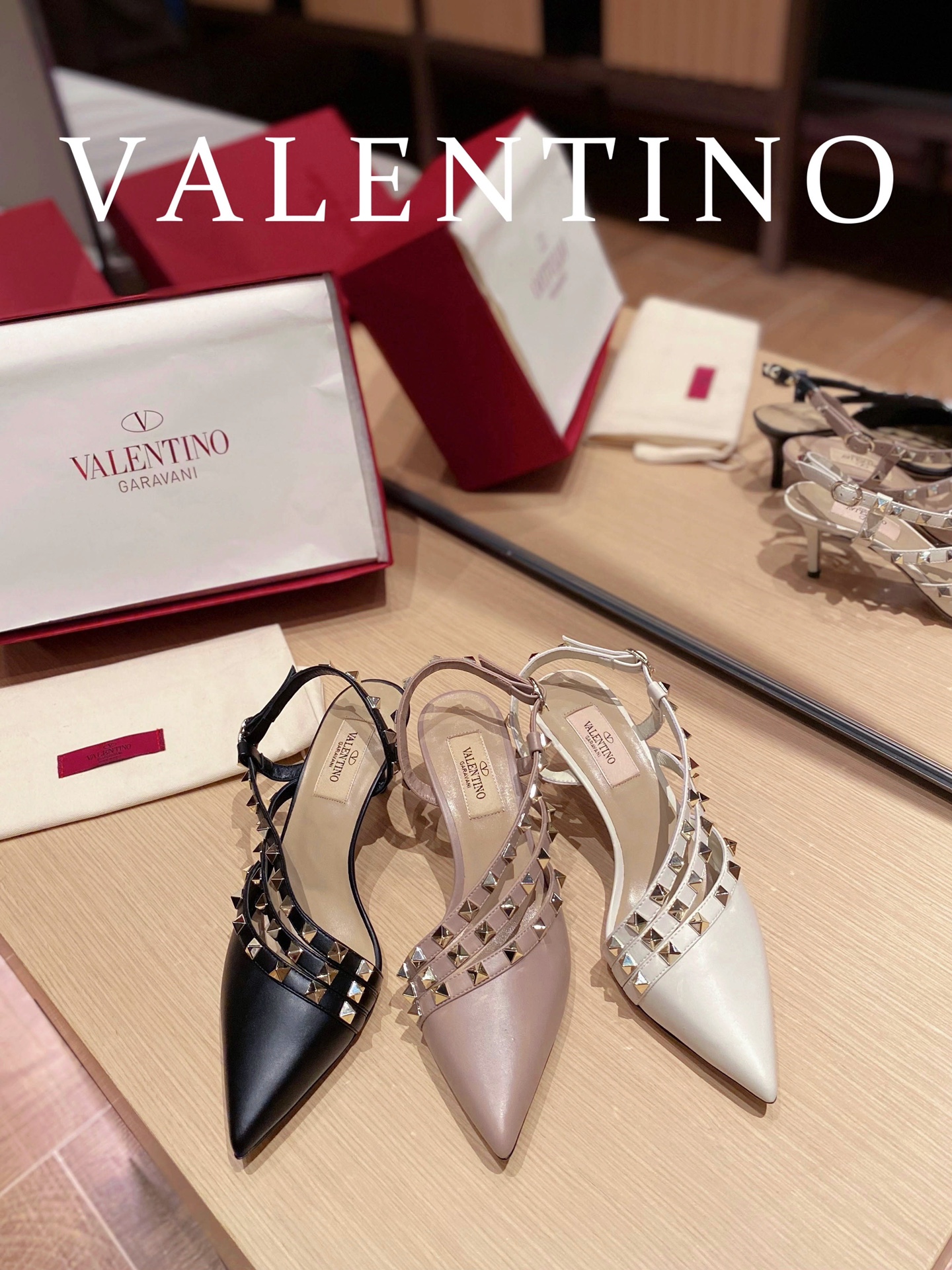 발렌티노 Valentino 힐 샌들 슬리퍼 6.5cm 3컬러