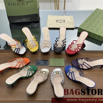 구찌 GUCCI 힐 샌들 슬리퍼 4.5cm
