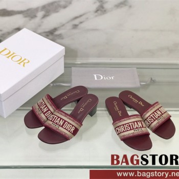 디올 DIOR 힐 샌들 슬리퍼 4.5cm