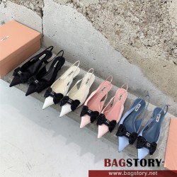 미우미우 MIUMIU 힐 샌들 슬리퍼 6.5cm
