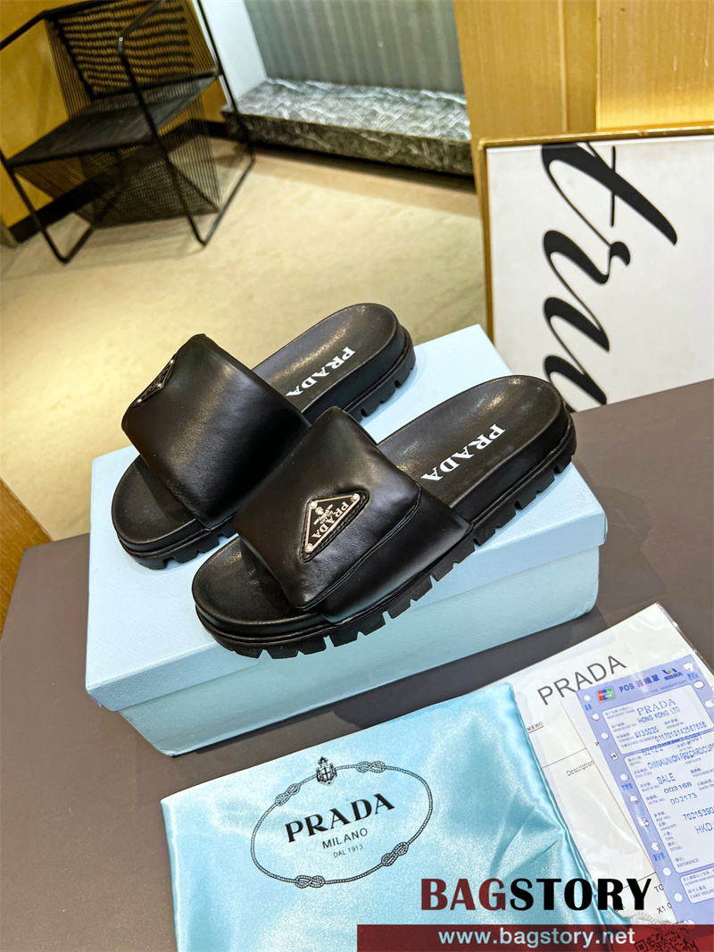 프라다 PRADA 힐 샌들 슬리퍼