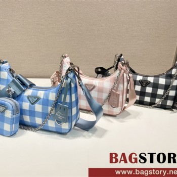 프라다 PRADA 리에디션 나일론 호보백 1BH204