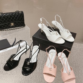 샤넬 CHANEL 힐 샌들 슬리퍼