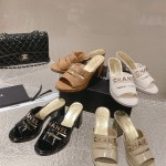 샤넬 CHANEL 힐 샌들 슬리퍼