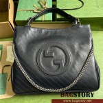 구찌 GUCCI 블론디 미디엄 토트백 네이비  751516