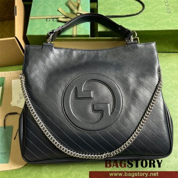 구찌 GUCCI 블론디 미디엄 토트백 네이비  751516