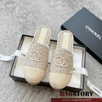 샤넬 CHANEL 힐 샌들 슬리퍼