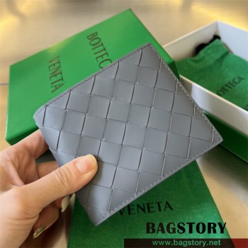 보테가베네타 BV 인트레치아토 투톤 반지갑 605721