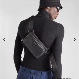 프라다 PRADA 사피아노 가죽 숄더 크로스백 2VH156