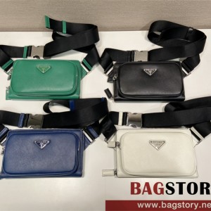 프라다 PRADA 사피아노 가죽 숄더 크로스백 2VH156