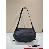 프라다 PRADA 리나론 바이커백 범백 크로스백 힙색 라지 2VH991